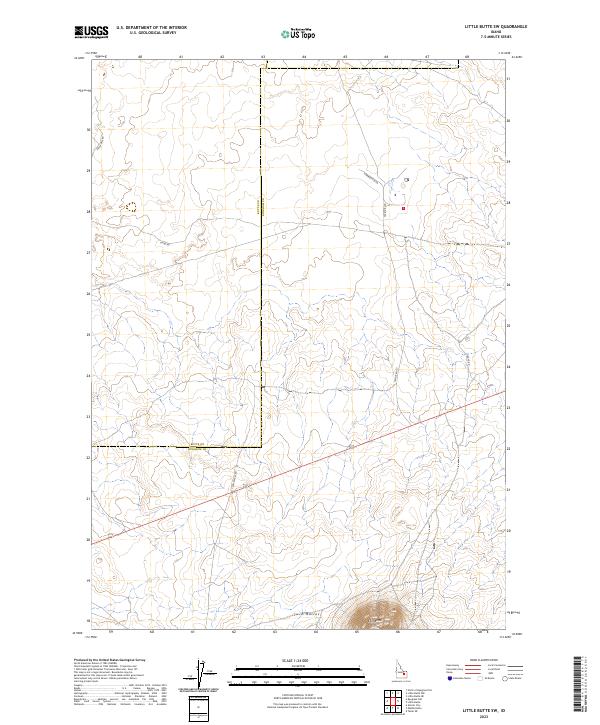 Little Butte SW topographic map thumbnail
