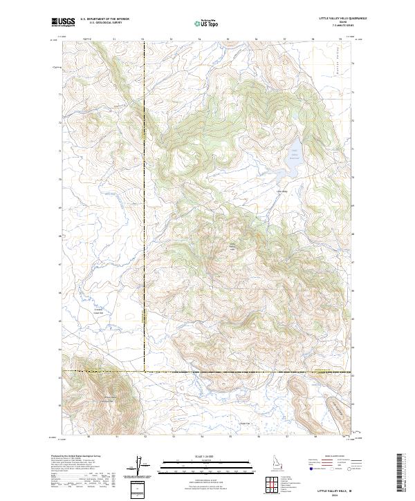 Little Valley Hills topographic map thumbnail