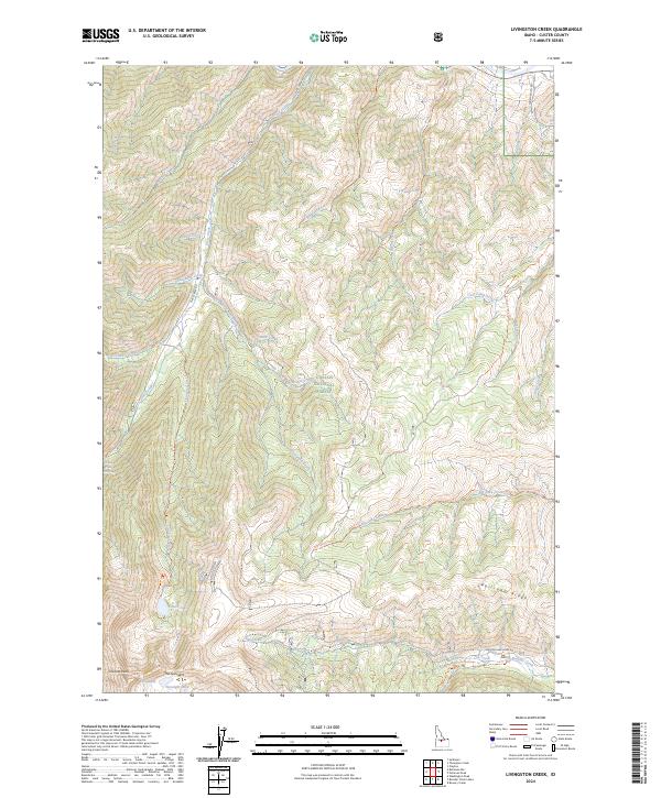 Livingston Creek topographic map thumbnail