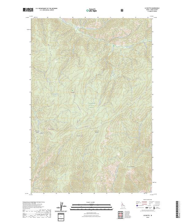 Liz Butte topographic map thumbnail