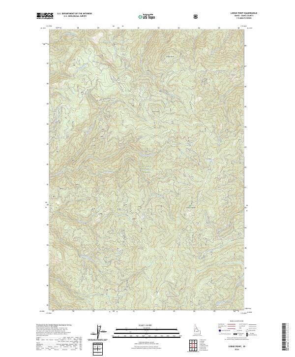 Lodge Point topographic map thumbnail