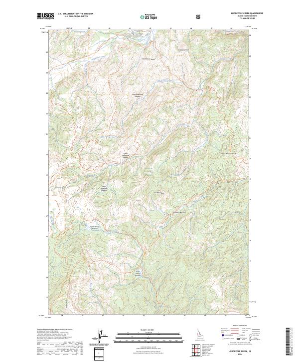 Lodgepole Creek topographic map thumbnail