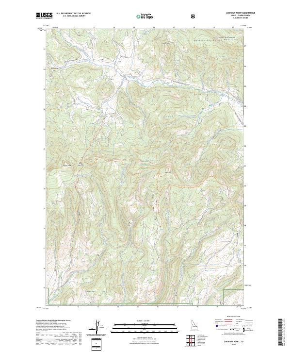 Lookout Point topographic map thumbnail