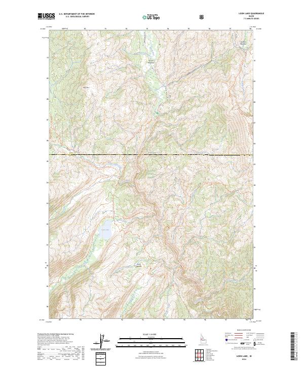 Loon Lake topographic map thumbnail