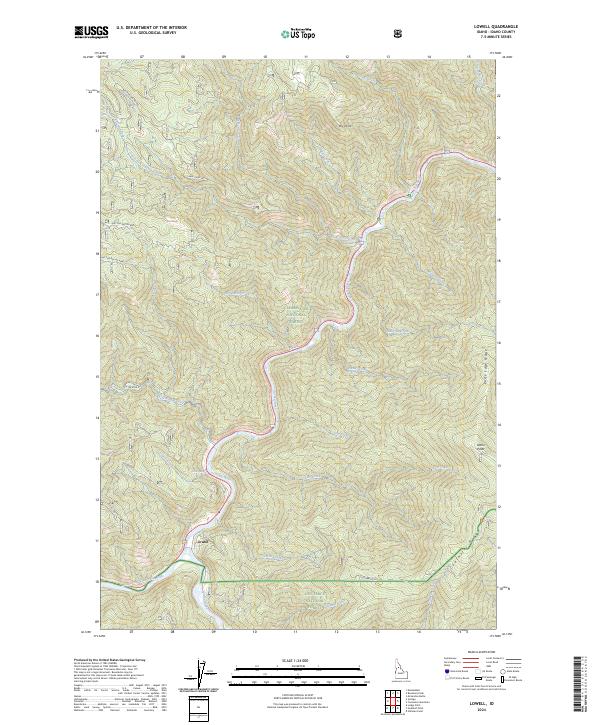 Lowell topographic map thumbnail