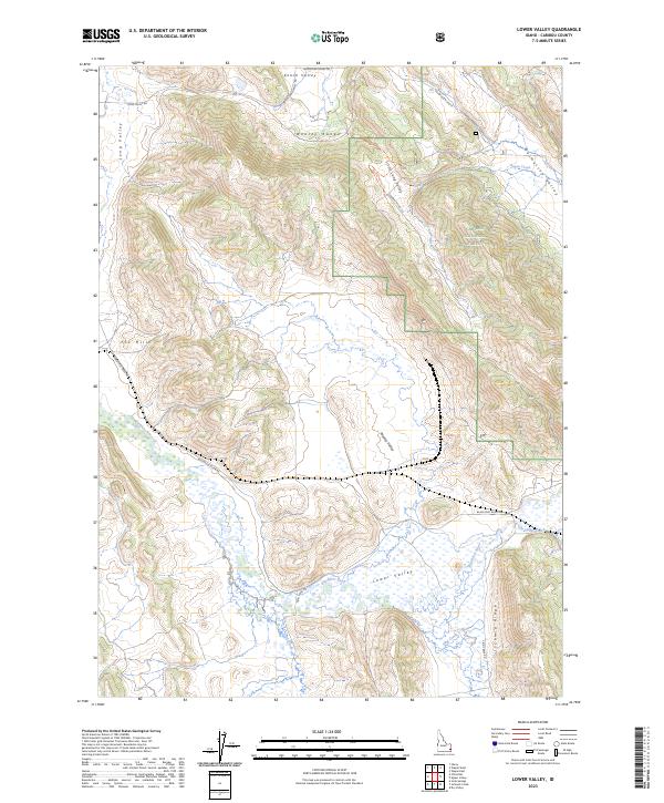 Lower Valley topographic map thumbnail