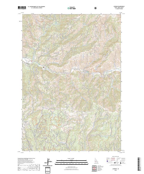 Lowman topographic map thumbnail