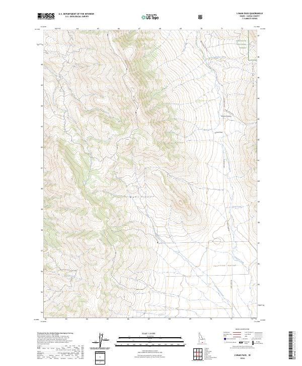 Lyman Pass topographic map thumbnail