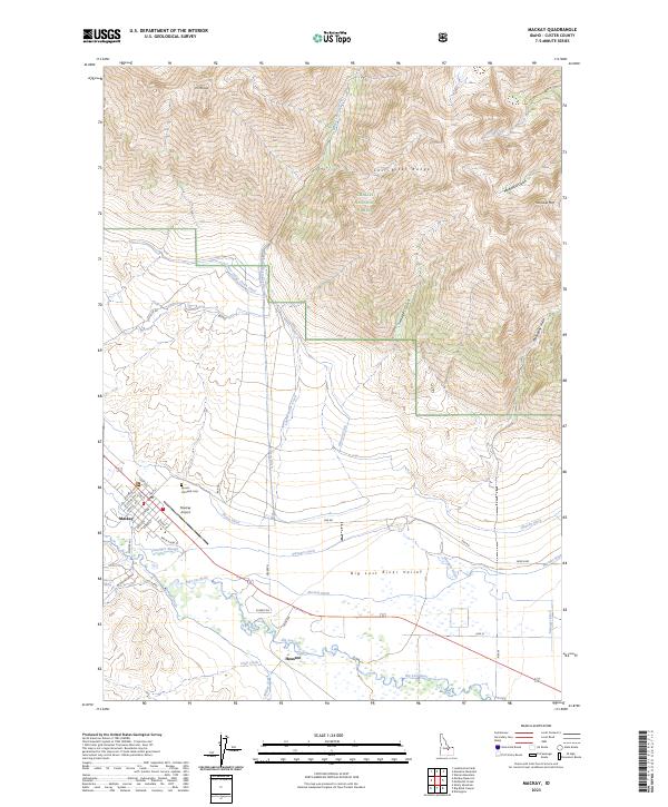 Mackay topographic map thumbnail