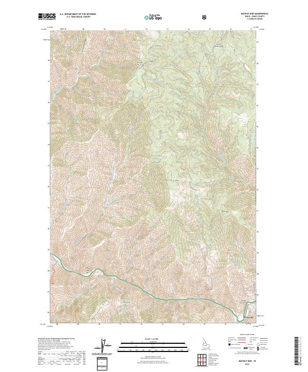Mackay Bar topographic map thumbnail