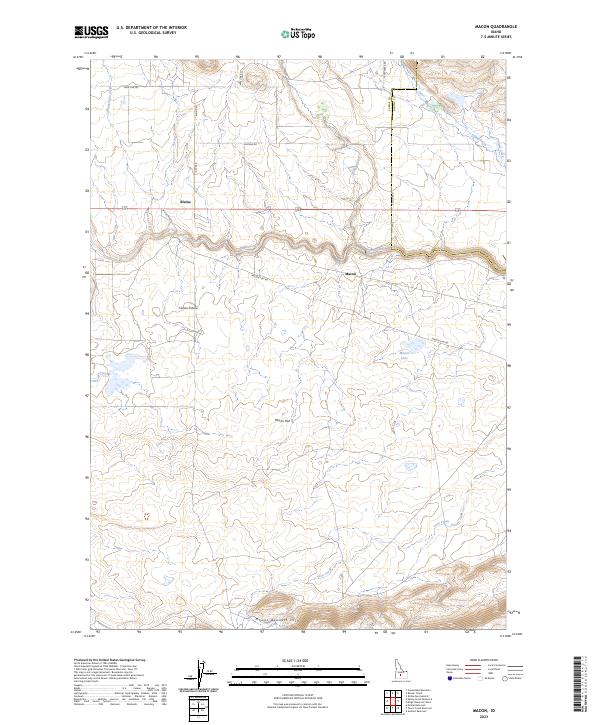 Macon topographic map thumbnail
