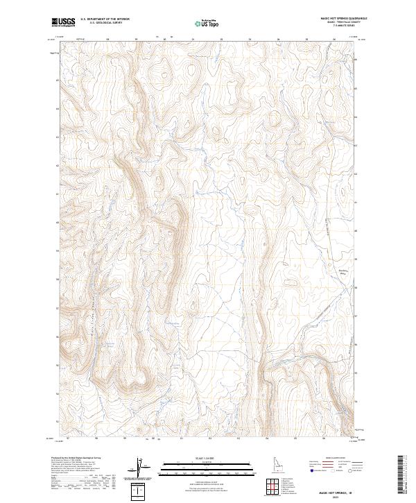 Magic Hot Springs topographic map thumbnail