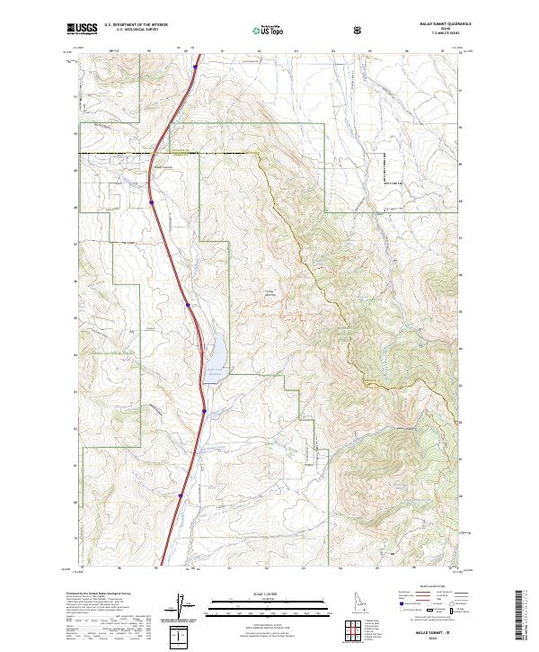 Malad Summit topographic map thumbnail