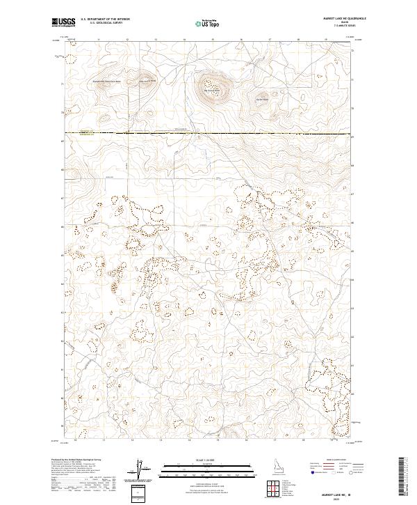 Market Lake NE topographic map thumbnail