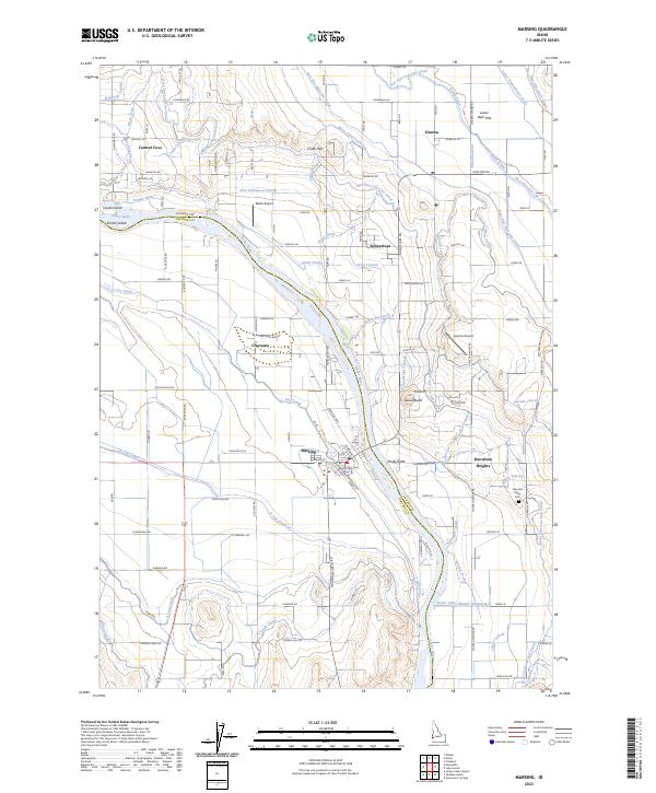 Marsing topographic map thumbnail