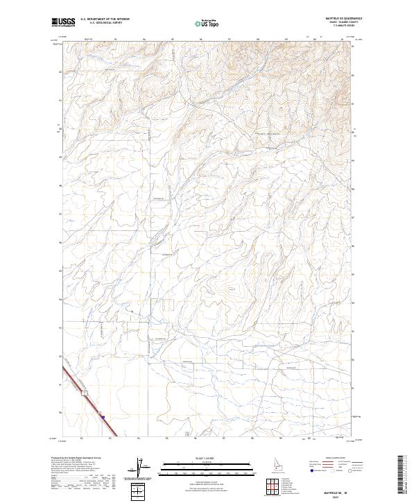 Mayfield SE 2023 topographic map thumbnail