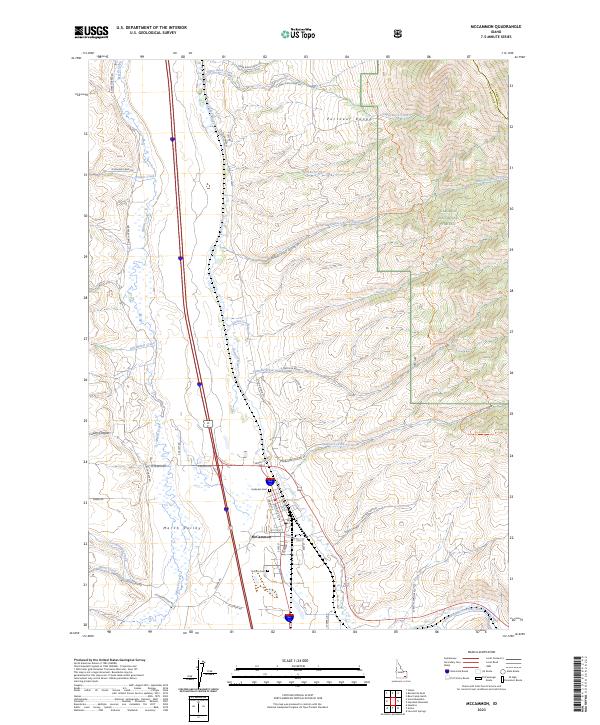 McCammon topographic map thumbnail