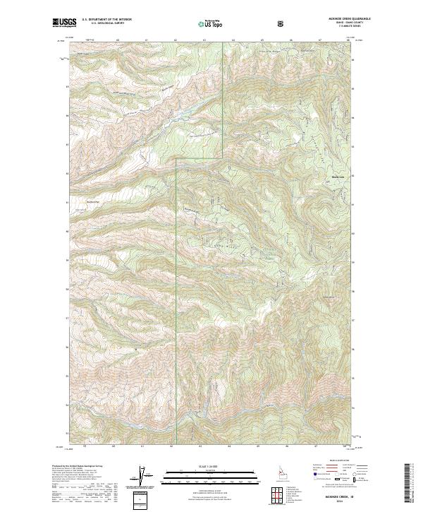 McKinzie Creek topographic map thumbnail