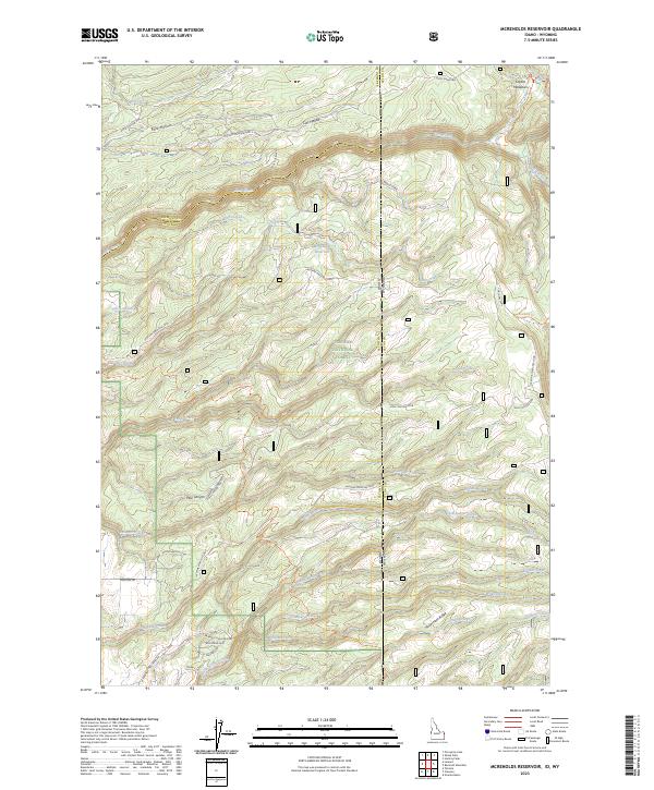 McRenolds Reservoir topographic map thumbnail
