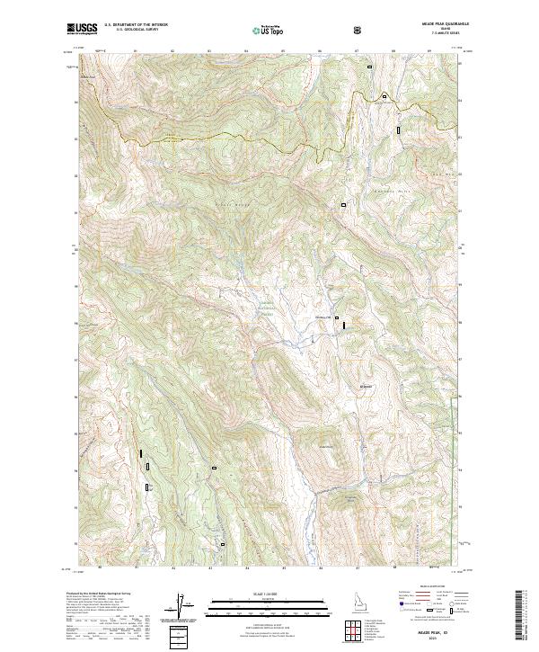 Meade Peak topographic map thumbnail