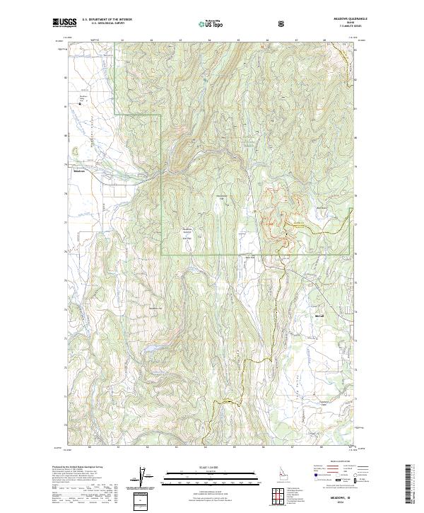 Meadows topographic map thumbnail