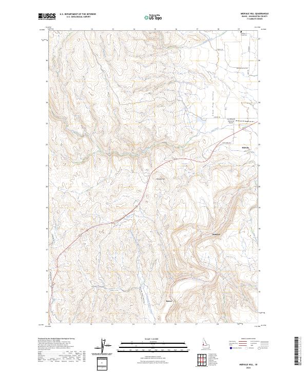 Midvale Hill topographic map thumbnail