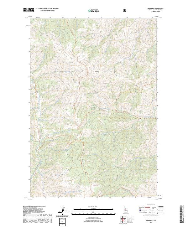 Monument topographic map thumbnail