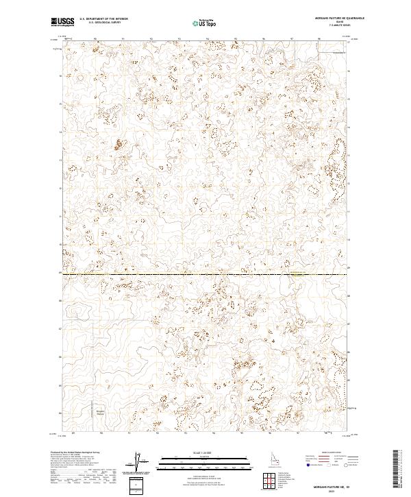 Morgans Pasture NE topographic map thumbnail