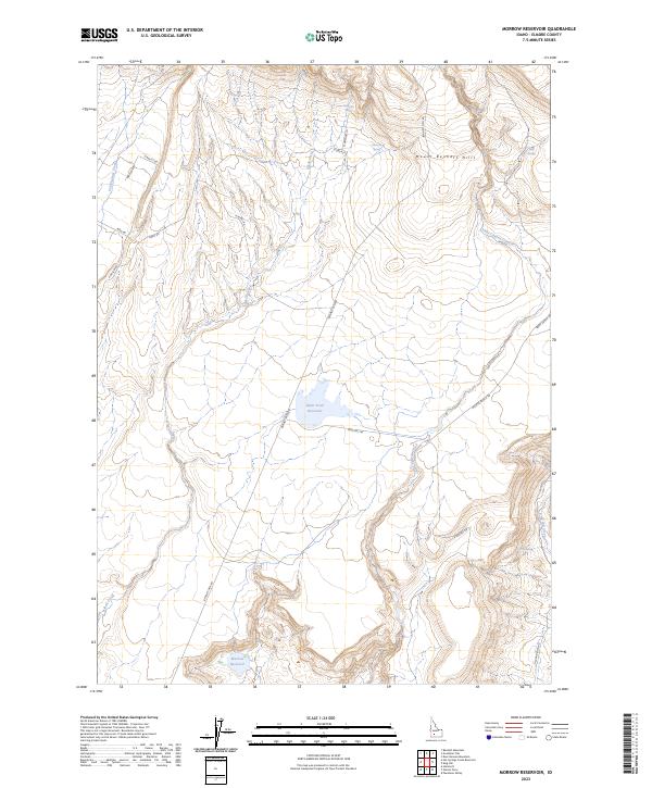 Morrow Reservoir topographic map thumbnail