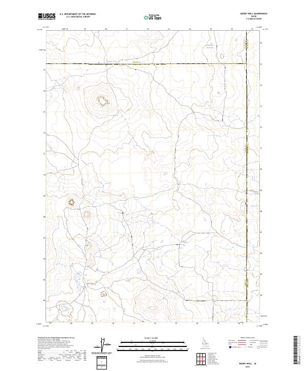 Mosby Well 2023 topographic map thumbnail