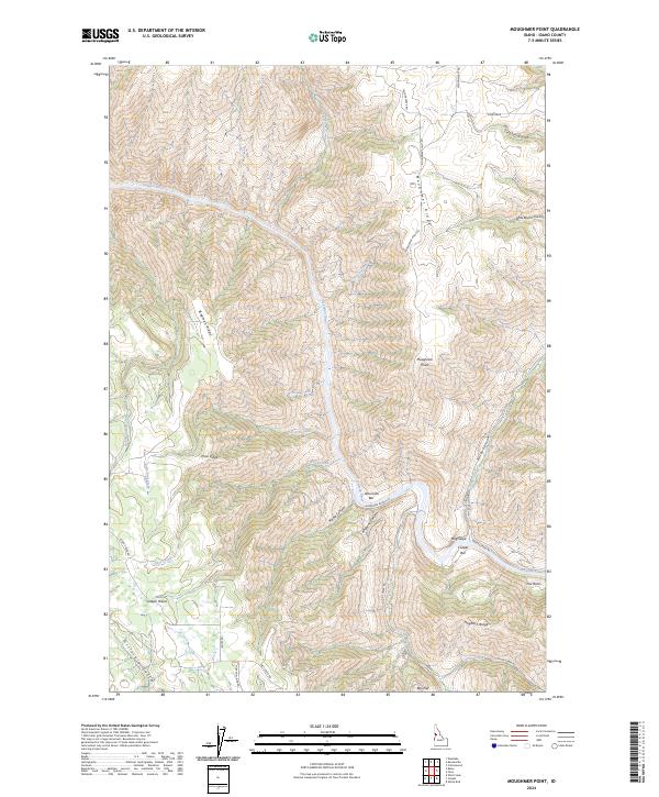 Moughmer Point topographic map thumbnail