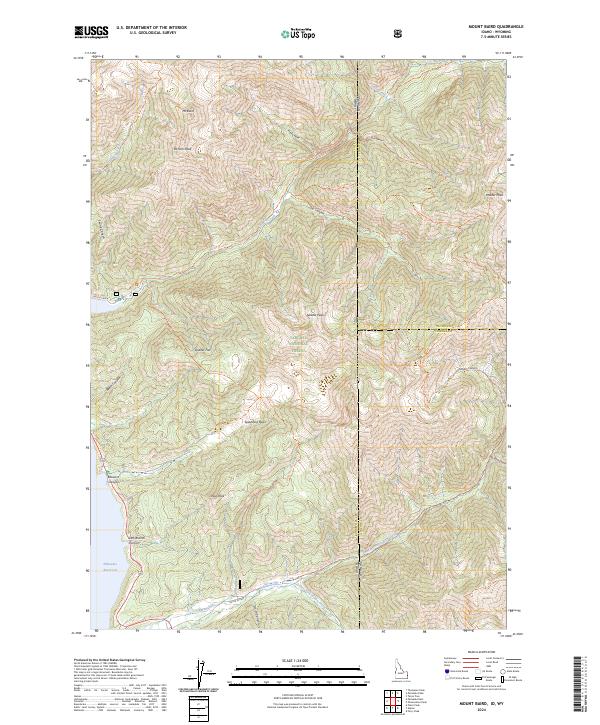 Mount Baird topographic map thumbnail