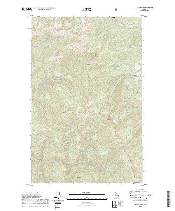 Mount Casey topographic map thumbnail