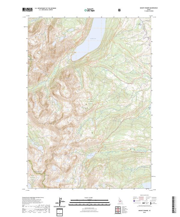 Mount Cramer topographic map thumbnail
