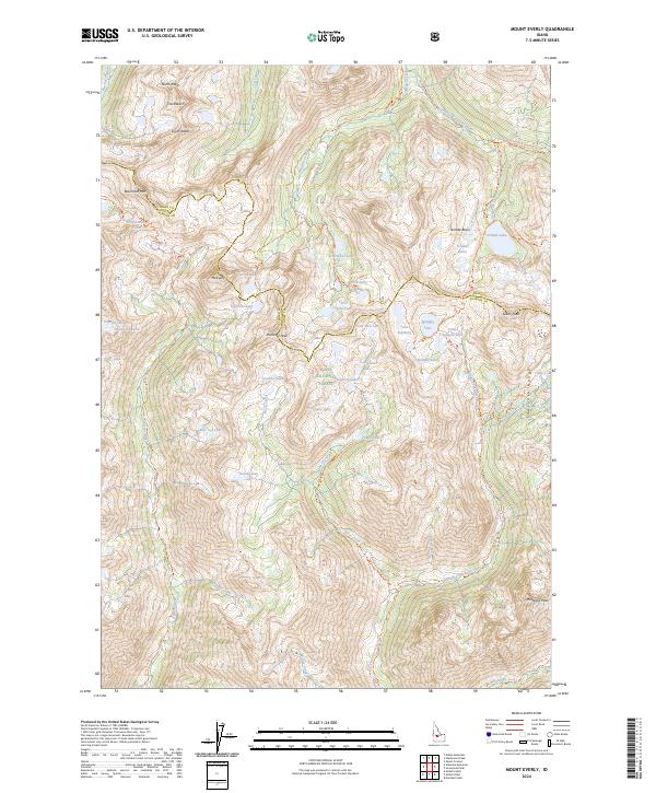 Mount Everly topographic map thumbnail