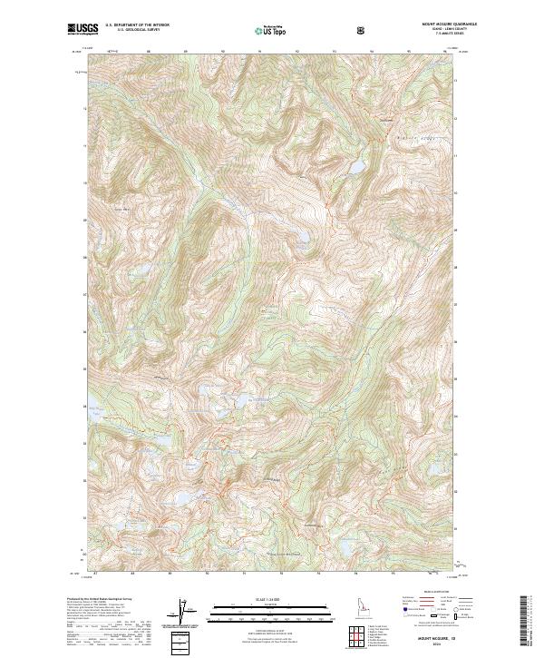 Mount McGuire topographic map thumbnail
