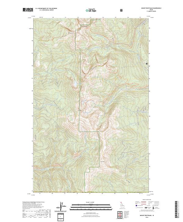 Mount Roothaan 2024 topographic map thumbnail