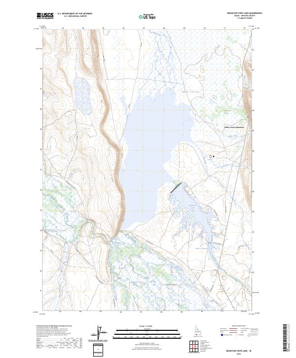 Mountain View Lake topographic map thumbnail