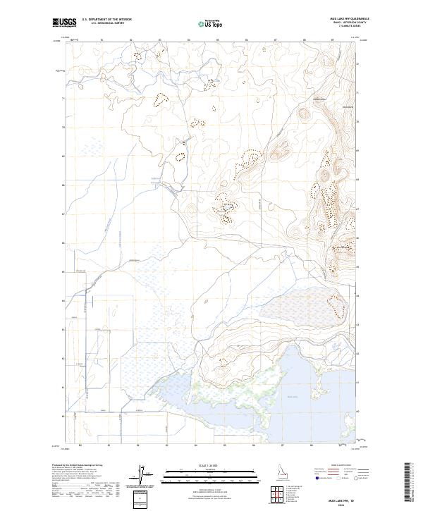 Mud Lake NW topographic map thumbnail