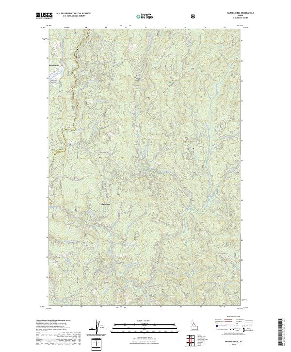 Musselshell topographic map thumbnail