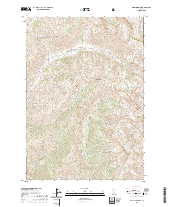 Nahneke Mountain topographic map thumbnail