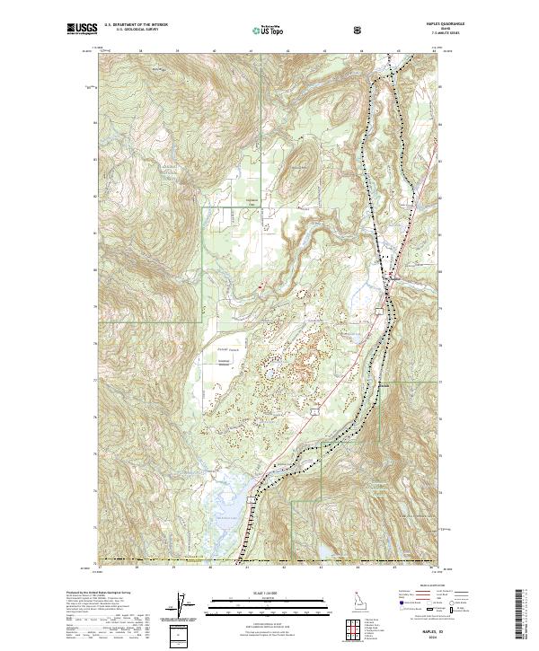 Naples topographic map thumbnail