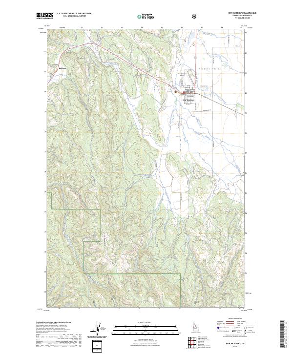 New Meadows topographic map thumbnail