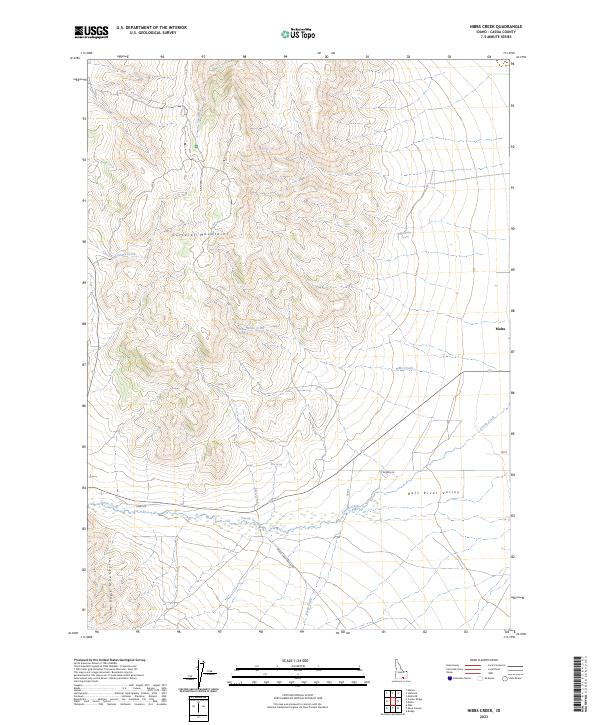 Nibbs Creek topographic map thumbnail