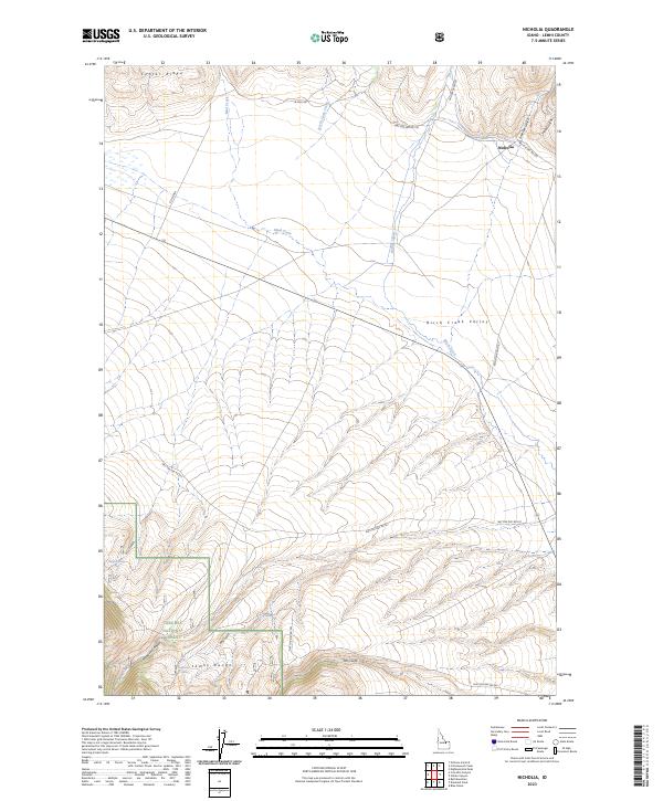 Nicholia topographic map thumbnail