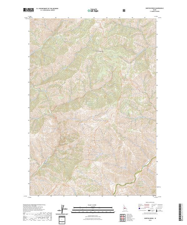 Norton Ridge topographic map thumbnail