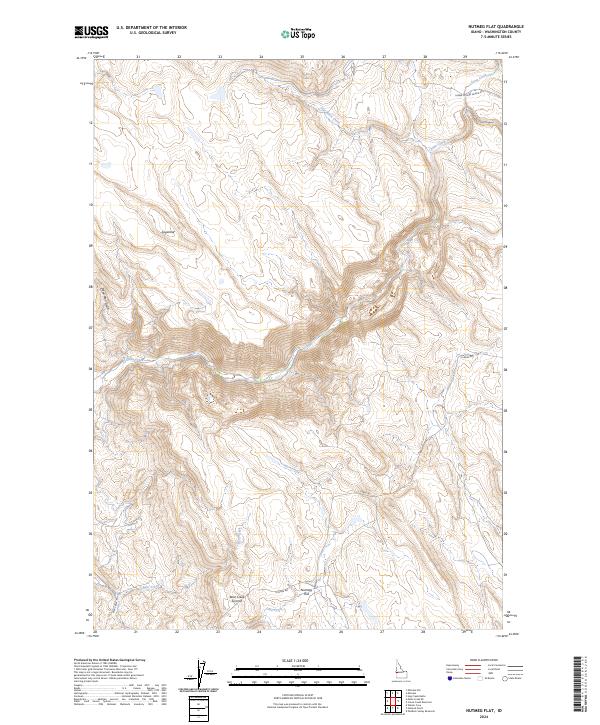 Nutmeg Flat topographic map thumbnail