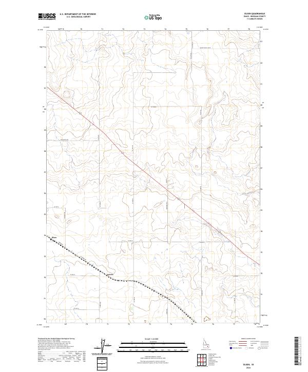 Olsen topographic map thumbnail