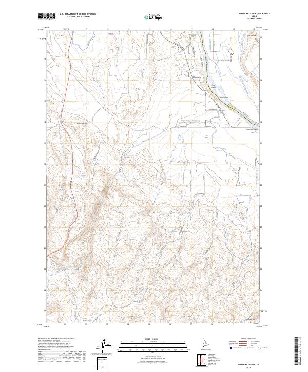 Opalene Gulch 2023 topographic map thumbnail