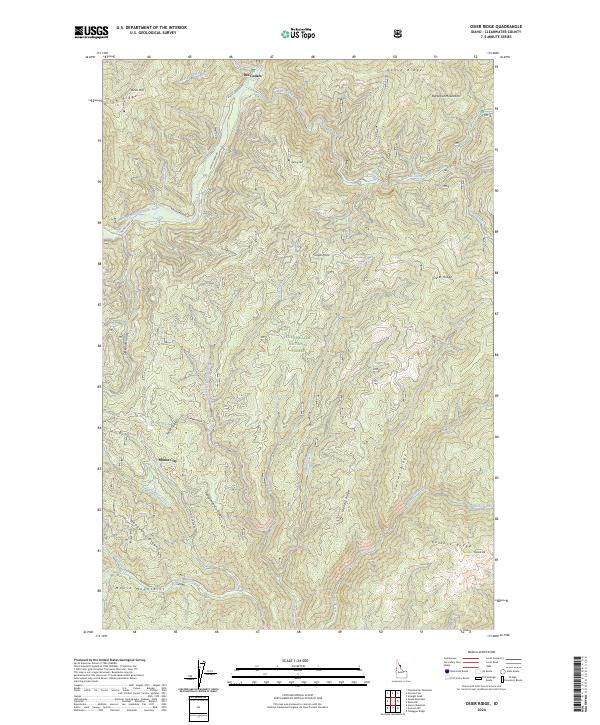 Osier Ridge topographic map thumbnail